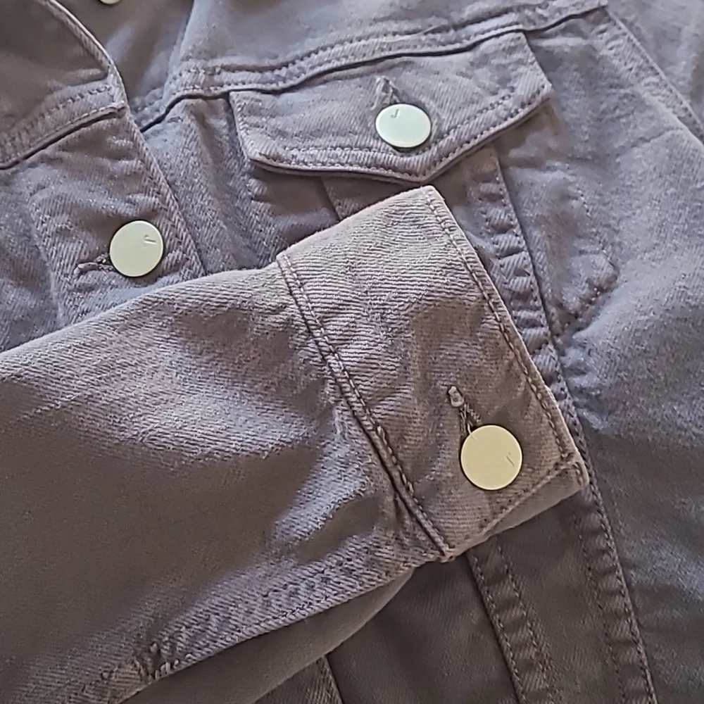J Brand Charcoal Grey Cropped Denim Jacket - Picture 5 of 5